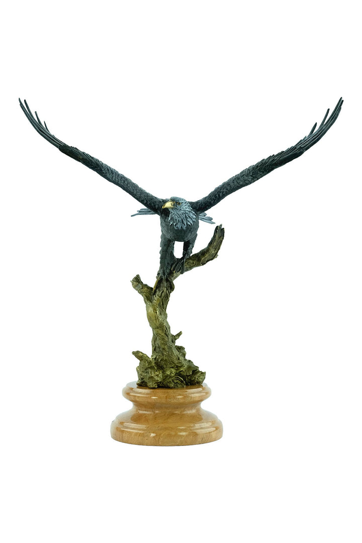 Bronze Eagle Statue Animal Art Figurine Bronze Eagle with Wings Spread Sculpture American Eagle Statue Eagle Gift Flying Eagle Statue Art