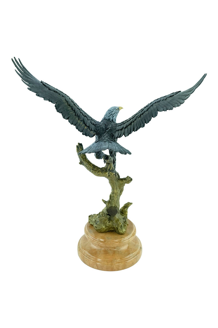 Bronze Eagle Statue Animal Art Figurine Bronze Eagle with Wings Spread Sculpture American Eagle Statue Eagle Gift Flying Eagle Statue Art
