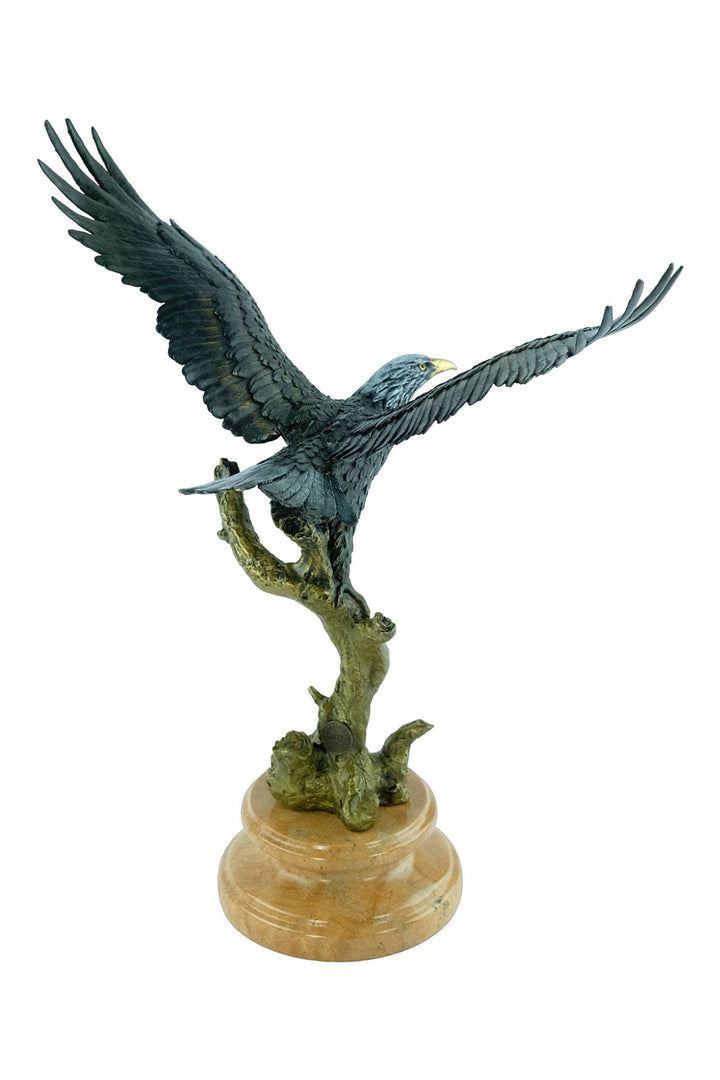 Bronze Eagle Statue Animal Art Figurine Bronze Eagle with Wings Spread Sculpture American Eagle Statue Eagle Gift Flying Eagle Statue Art