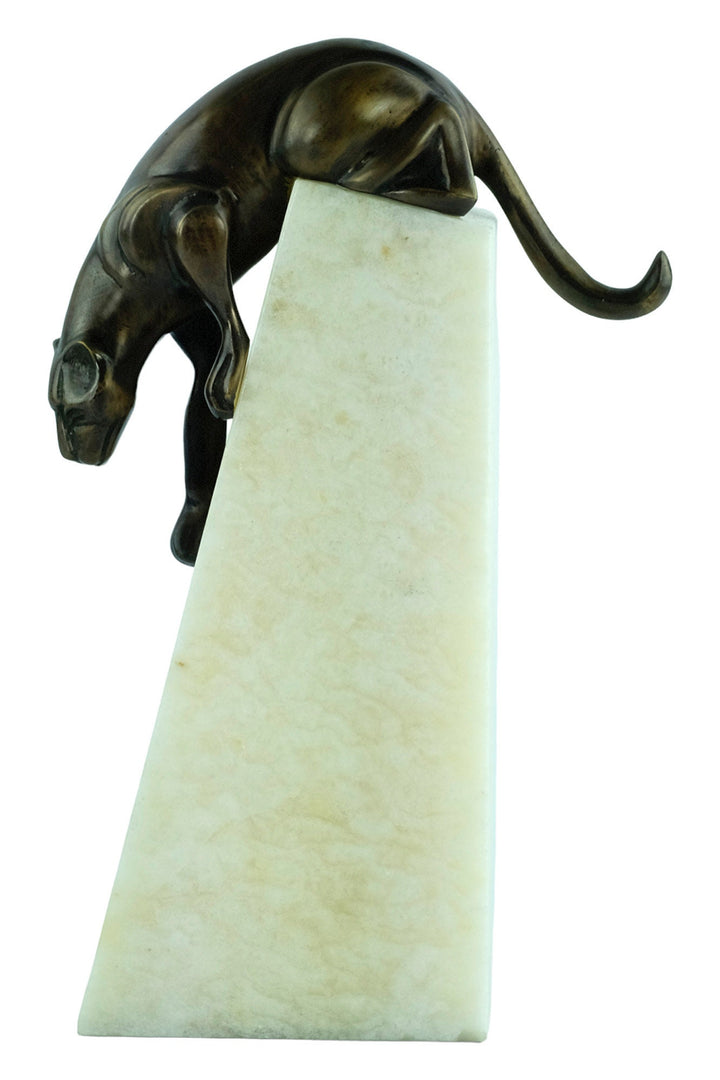 Bronze Panther Sculpture Art Deco Statue Jose Moriano Figurine Descending Panther Sculpture Bronze Panther Art Panther Decoration Art Gift