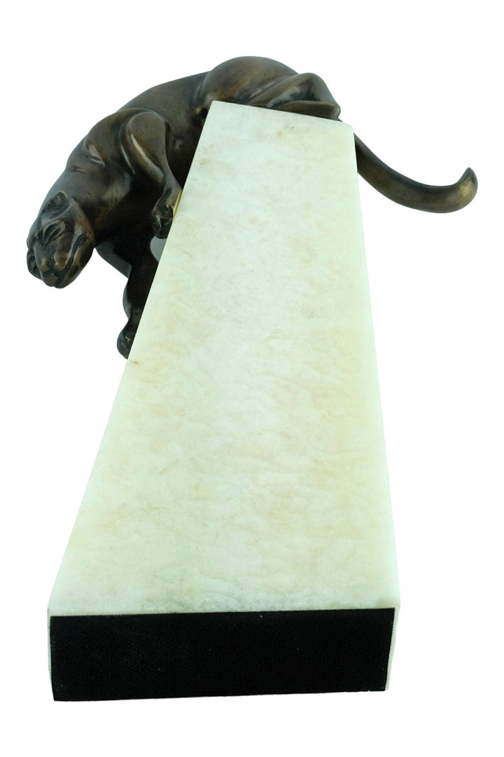 Bronze Panther Sculpture Art Deco Statue Jose Moriano Figurine Descending Panther Sculpture Bronze Panther Art Panther Decoration Art Gift