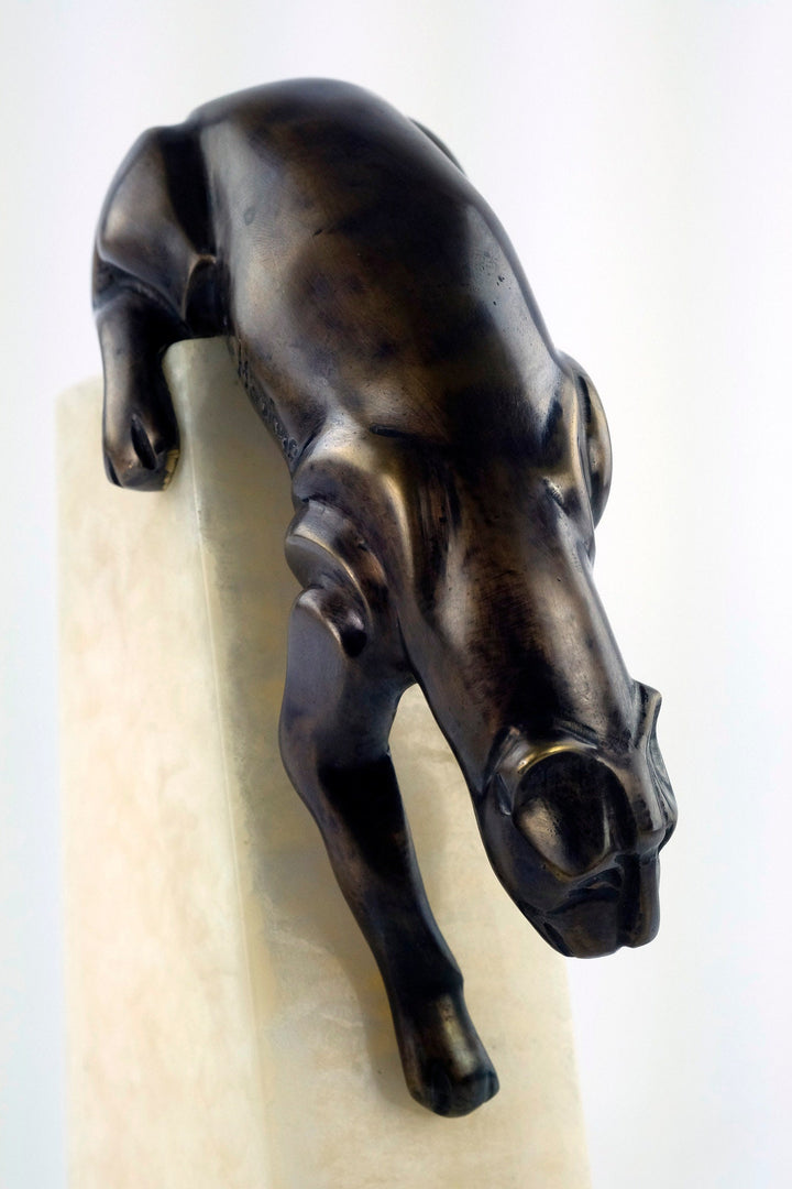 Bronze Panther Sculpture Art Deco Statue Jose Moriano Figurine Descending Panther Sculpture Bronze Panther Art Panther Decoration Art Gift