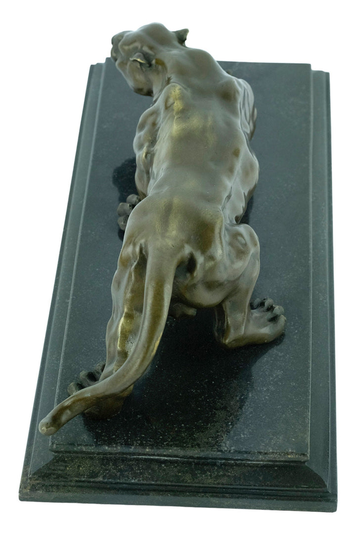Bronze Panther Sculpture Animal Art Figurine Prowling Panther Bronze Panther Statue Panther Lovers Gift Panther Decoration Wildlife Figurine