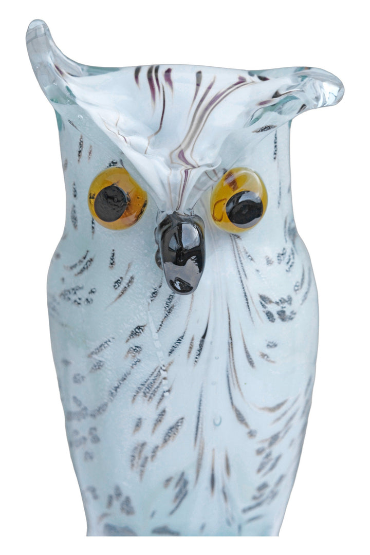 Glass Owl Figurine Long-Eared Owl Statue Italian Glass Art Owl Lovers Gift Owl Decoration Owl Art Murano Style Owl Sculpture Owl Gift Design