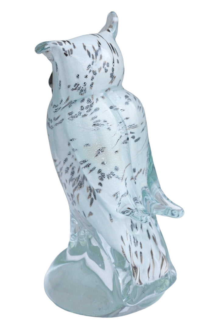 Glass Owl Figurine Long-Eared Owl Statue Italian Glass Art Owl Lovers Gift Owl Decoration Owl Art Murano Style Owl Sculpture Owl Gift Design
