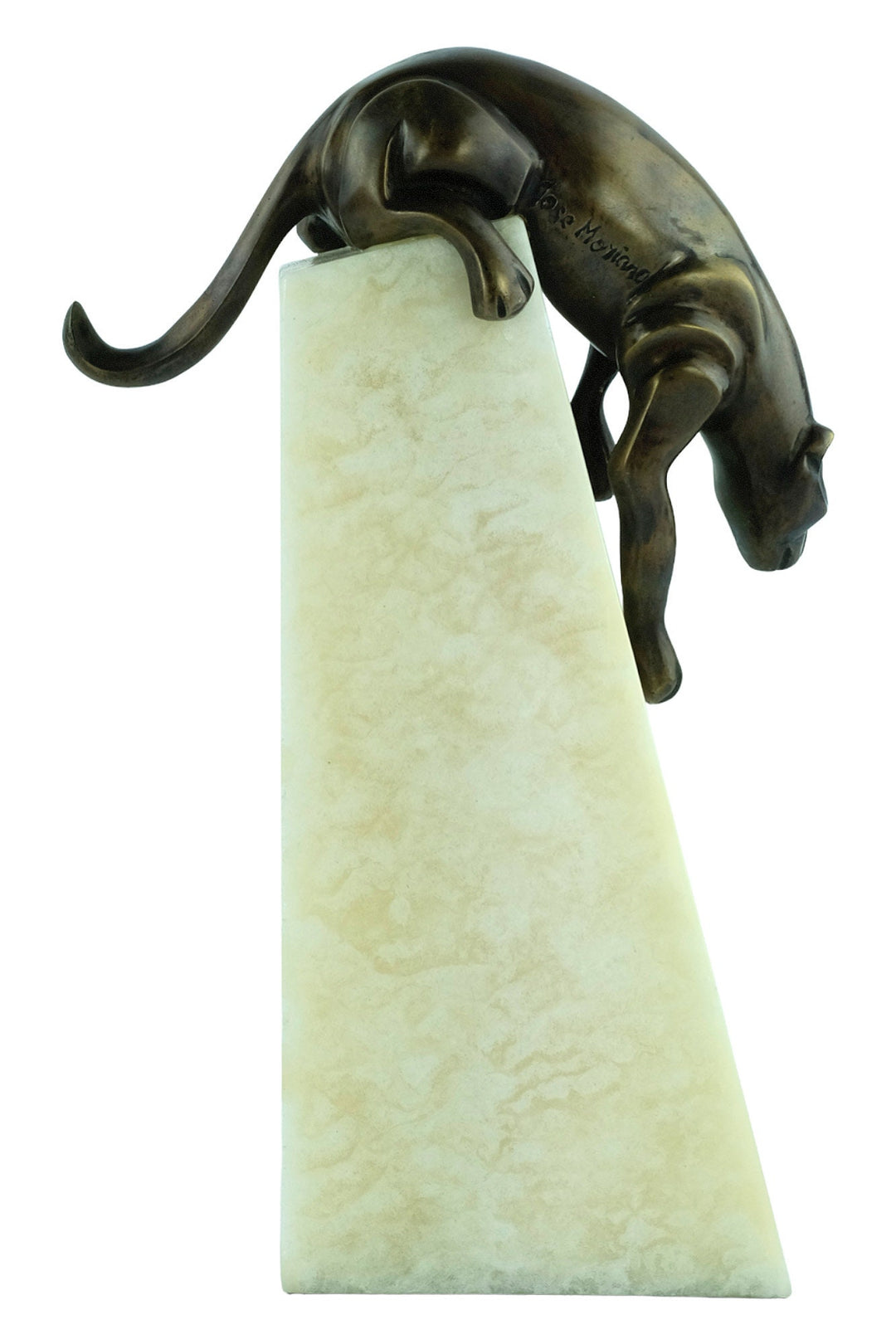 Bronze Panther Sculpture Art Deco Statue Jose Moriano Figurine Descending Panther Sculpture Bronze Panther Art Panther Decoration Art Gift