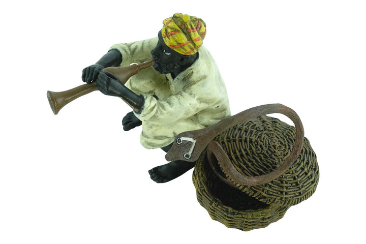 Vienna Bronze Snake Charmer Sculpture Franz Bergman Bronzes Snake Charmer Figurine Oriental Bronze Sculpture Cold Painted Figurine Snake Art
