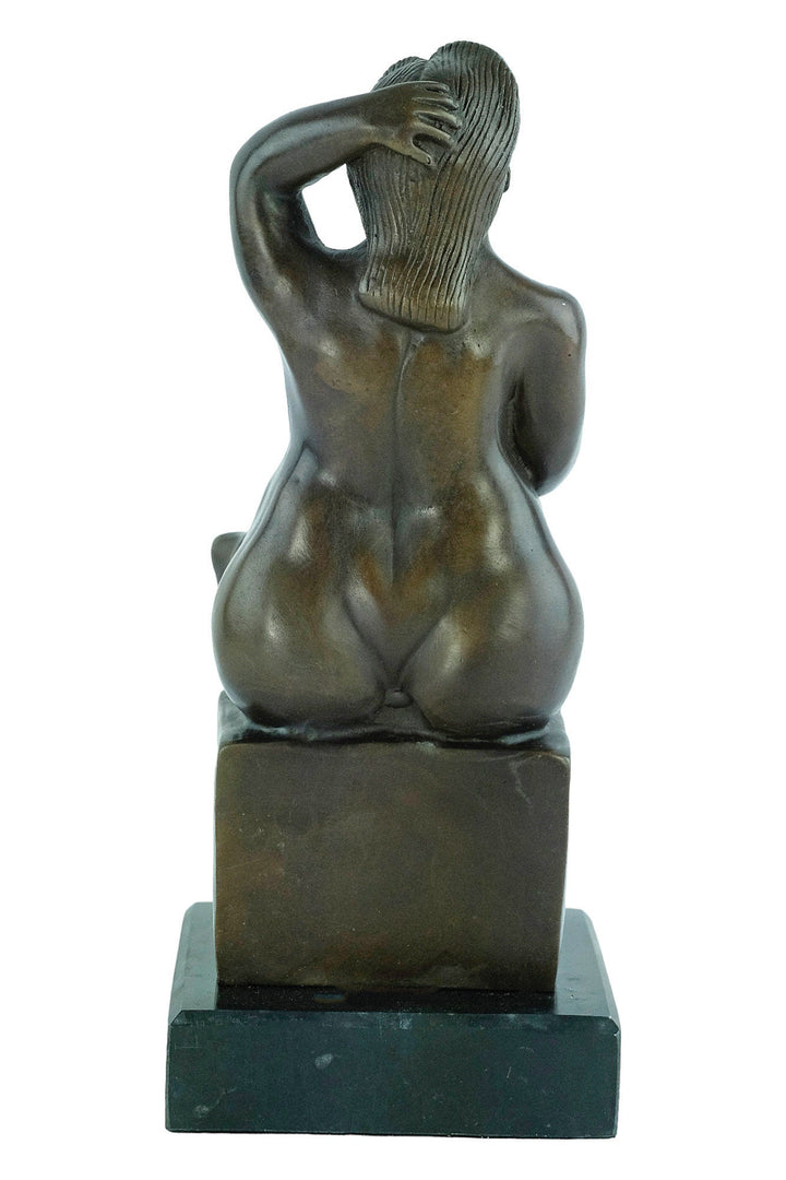 Bronze Female Sculpture in the Style of Fernando Botero Fat Lady Statue Botero Art Sculpture Bronze Female Nude Sculpture Contemporary Art