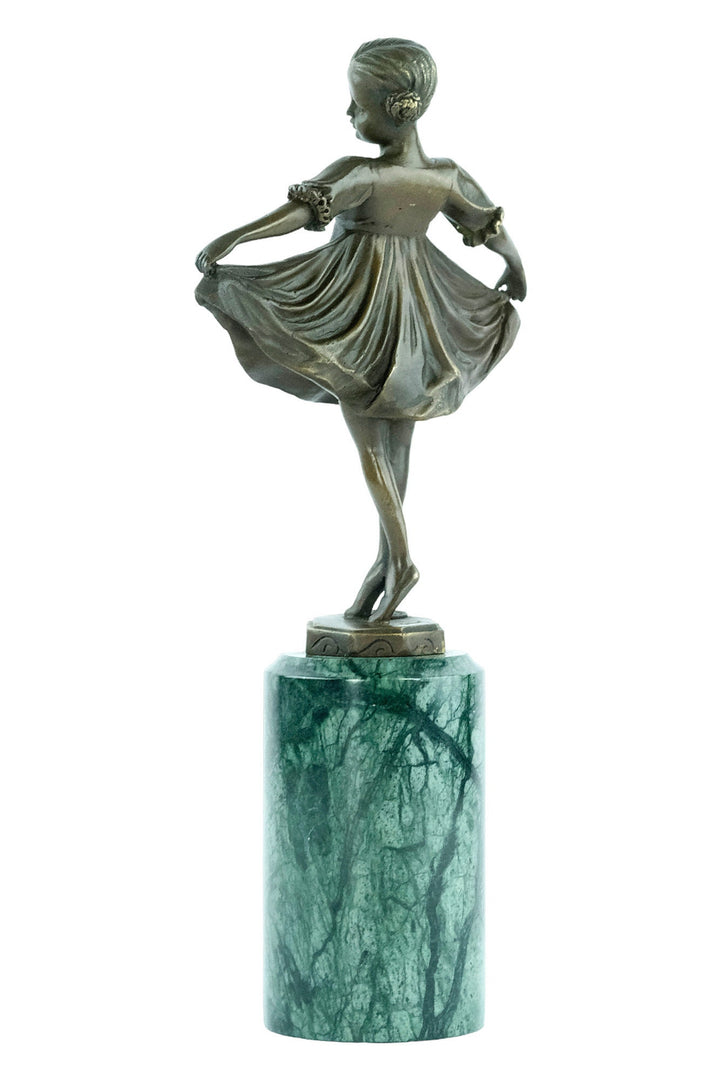 Bronze Ballerina Statue Little Ballet Dancer Figurine Bronze Art Deco Ballerina Sculpture Ferdinand Preiss Ballet Lovers Gift Ballerina Deco