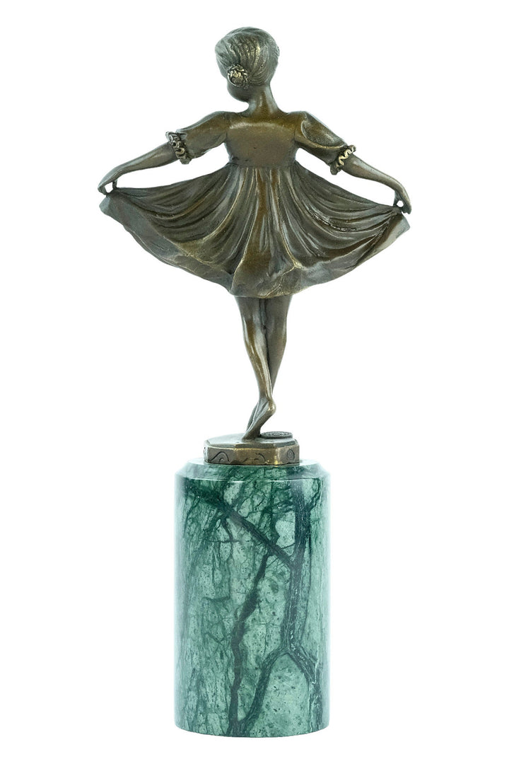 Bronze Ballerina Statue Little Ballet Dancer Figurine Bronze Art Deco Ballerina Sculpture Ferdinand Preiss Ballet Lovers Gift Ballerina Deco