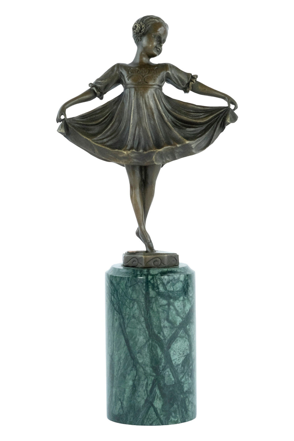 Bronze Ballerina Statue Little Ballet Dancer Figurine Bronze Art Deco Ballerina Sculpture Ferdinand Preiss Ballet Lovers Gift Ballerina Deco