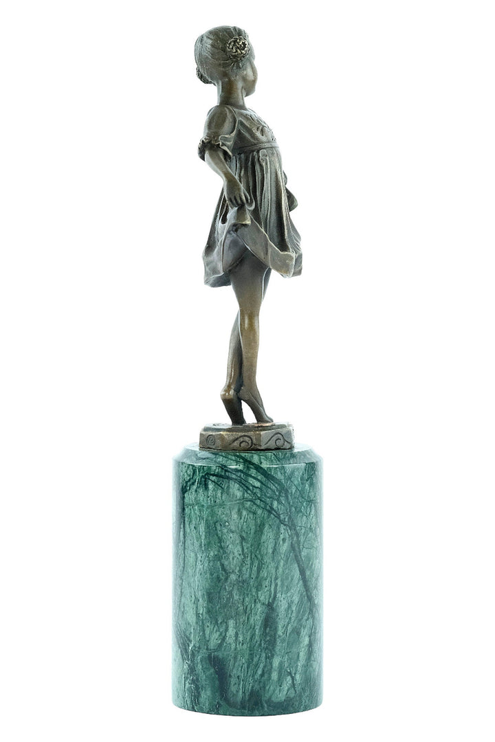 Bronze Ballerina Statue Little Ballet Dancer Figurine Bronze Art Deco Ballerina Sculpture Ferdinand Preiss Ballet Lovers Gift Ballerina Deco