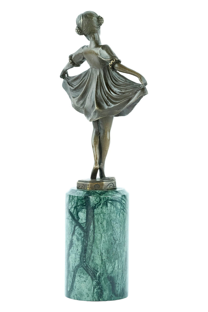 Bronze Ballerina Statue Little Ballet Dancer Figurine Bronze Art Deco Ballerina Sculpture Ferdinand Preiss Ballet Lovers Gift Ballerina Deco