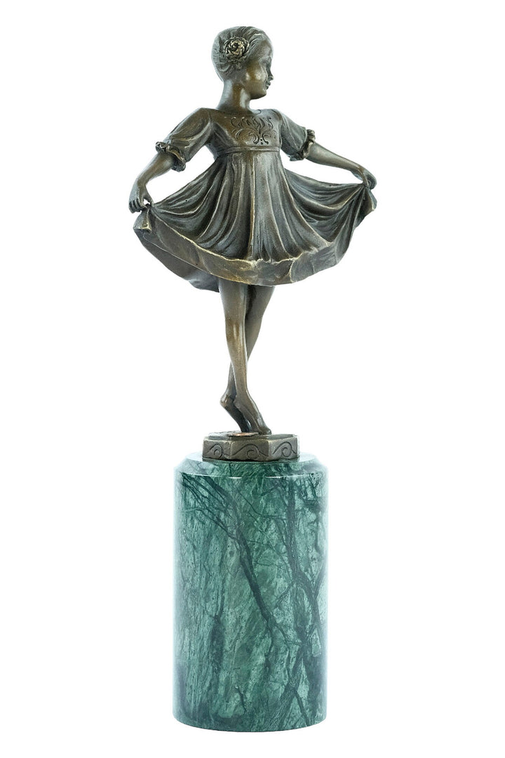 Bronze Ballerina Statue Little Ballet Dancer Figurine Bronze Art Deco Ballerina Sculpture Ferdinand Preiss Ballet Lovers Gift Ballerina Deco