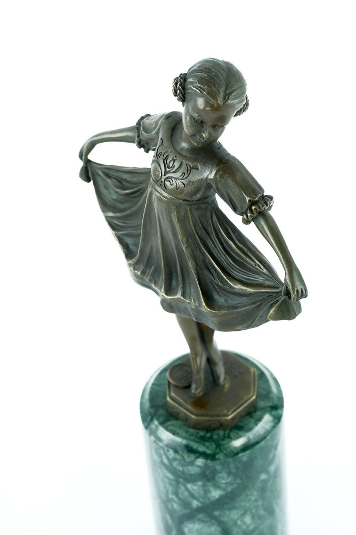 Bronze Ballerina Statue Little Ballet Dancer Figurine Bronze Art Deco Ballerina Sculpture Ferdinand Preiss Ballet Lovers Gift Ballerina Deco