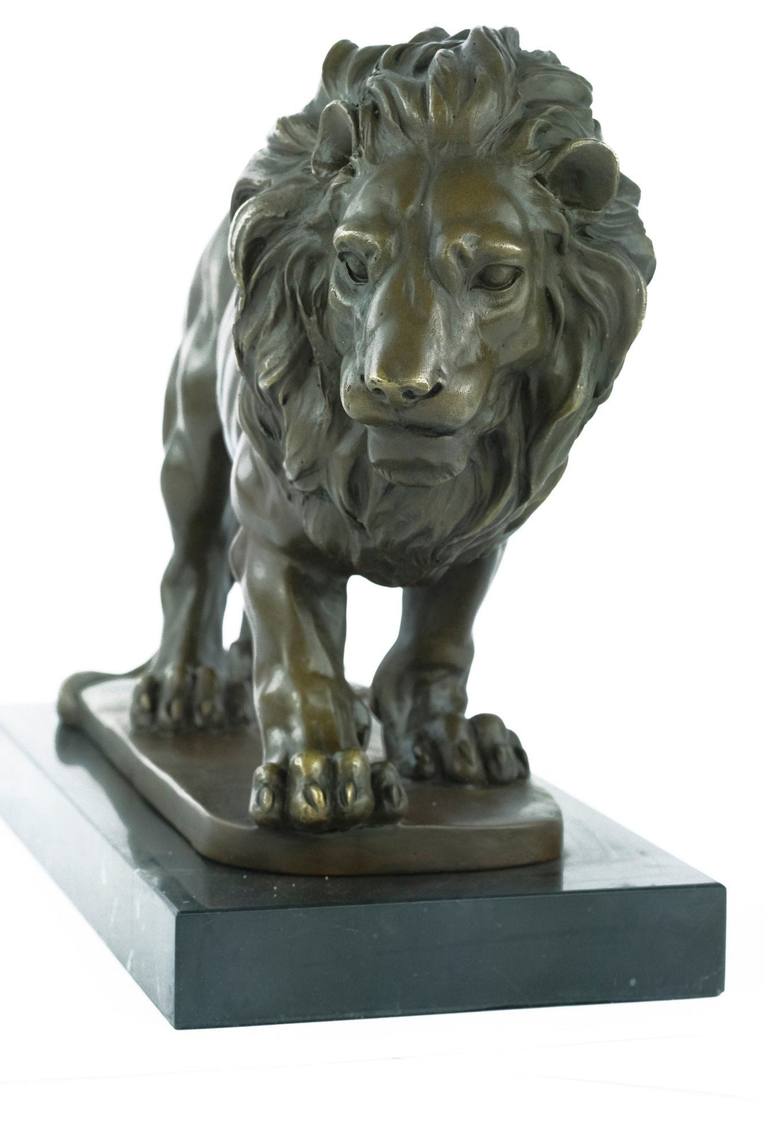 Bronze Lion Sculpture Wildlife Sculpture Majestic Lion Statue Giambologna Animal Art Figurine Lion Decoration Bronze Walking Lion Statue