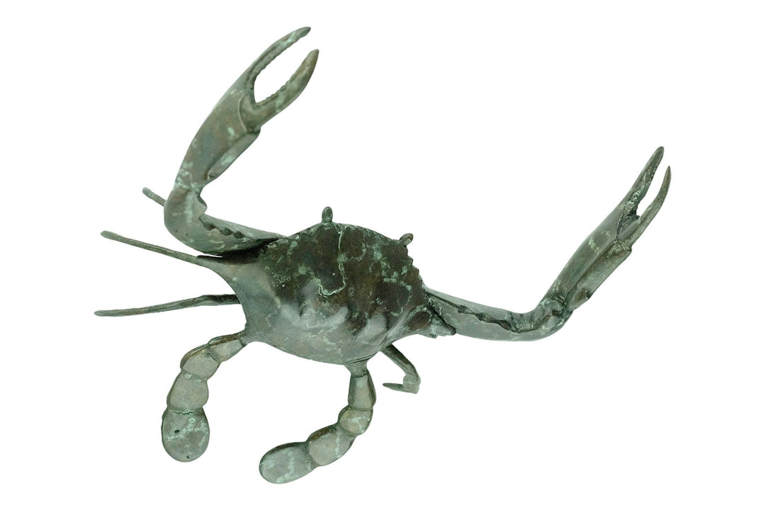 Bronze Crab Sculpture Animal Art Statue Nautical Decor Bronze Crab Statue Crab Lovers Gift Sealife Crab Decoration Bronze Animal Sculpture