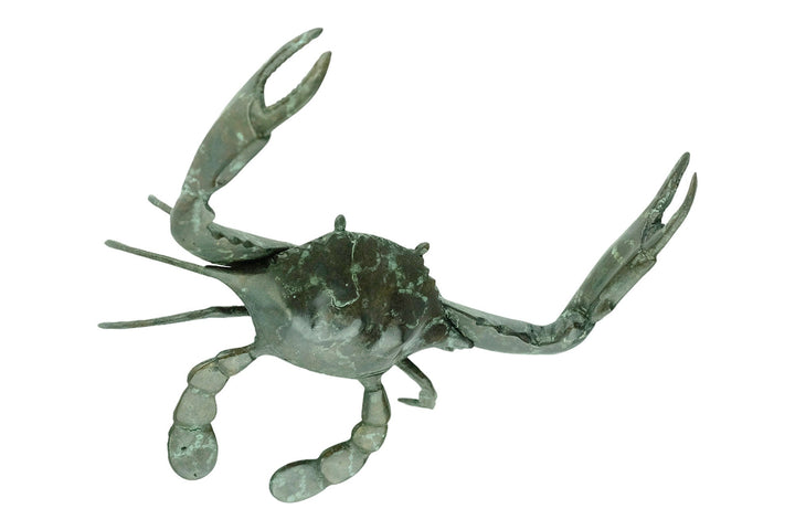 Bronze Crab Sculpture Animal Art Statue Nautical Decor Bronze Crab Statue Crab Lovers Gift Sealife Crab Decoration Bronze Animal Sculpture