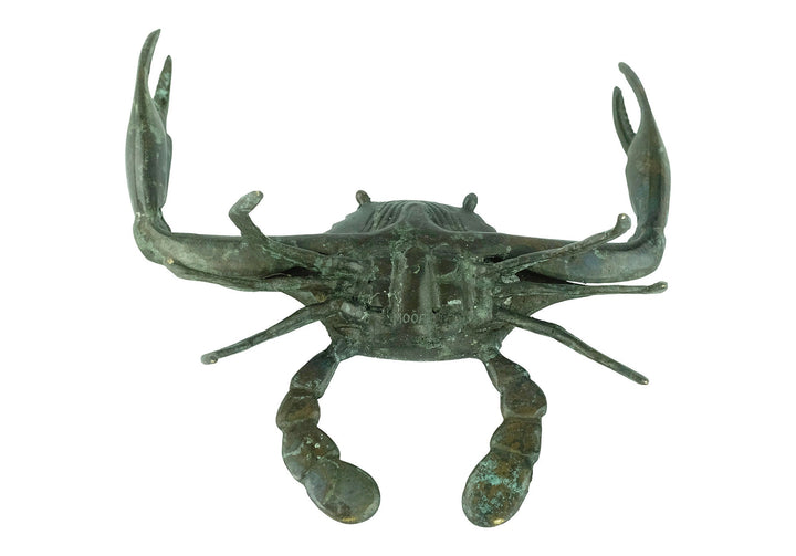Bronze Crab Sculpture Animal Art Statue Nautical Decor Bronze Crab Statue Crab Lovers Gift Sealife Crab Decoration Bronze Animal Sculpture