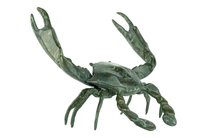 Bronze Crab Sculpture Animal Art Statue Nautical Decor Bronze Crab Statue Crab Lovers Gift Sealife Crab Decoration Bronze Animal Sculpture