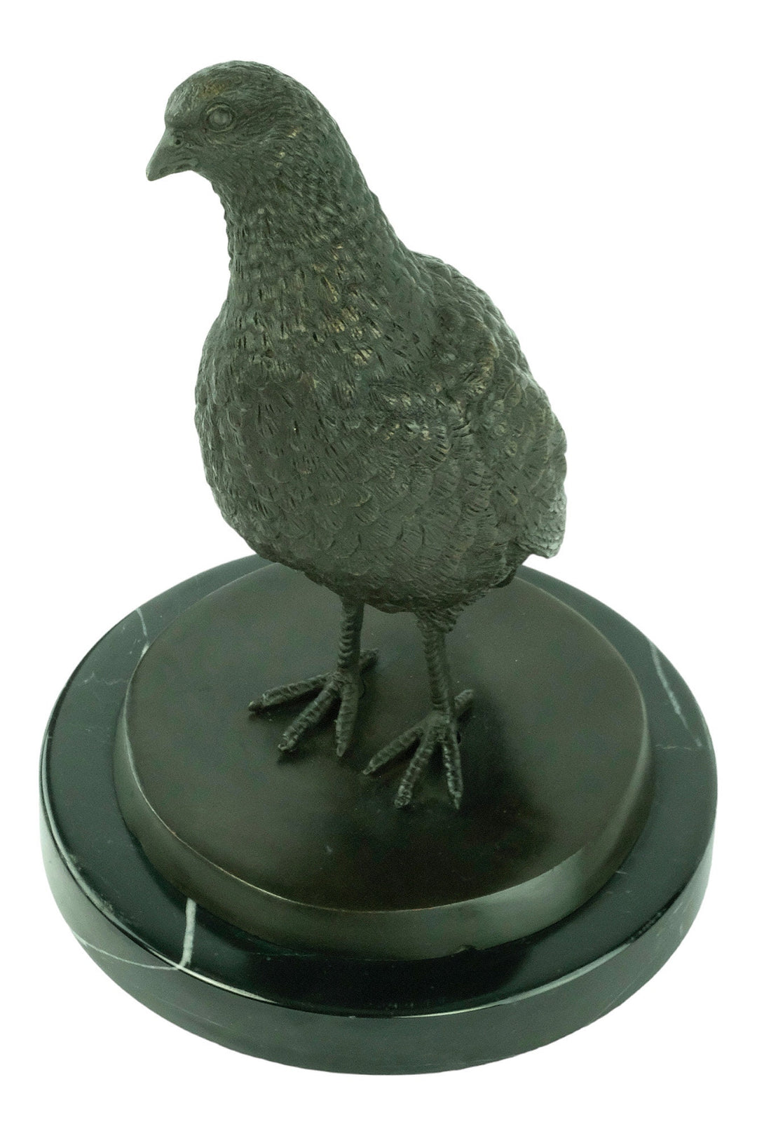 Bronze Partridge Sculpture Bird Statue Animal Art Figurine English Partridge Hunting Sculpture Hunting Decoration Bronze Pheasant Statue