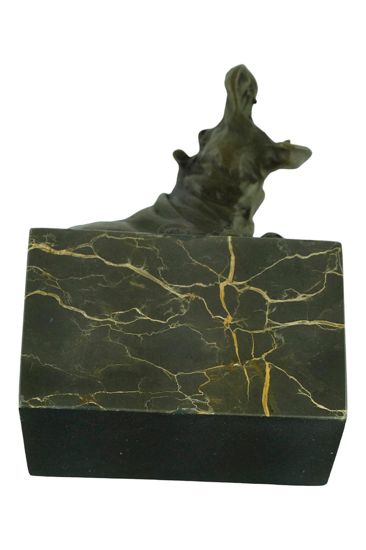 Bronze Sculpture of Two Bathing Hippo's Animal Art Statue Bronze Hippopotamus Sculpture Bronze Wildlife Statue Hippo Lovers Gift Hippo Deco