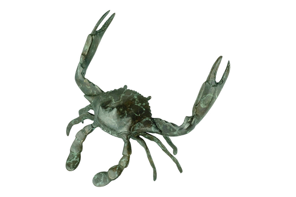 Bronze Crab Sculpture Animal Art Statue Nautical Decor Bronze Crab Statue Crab Lovers Gift Sealife Crab Decoration Bronze Animal Sculpture