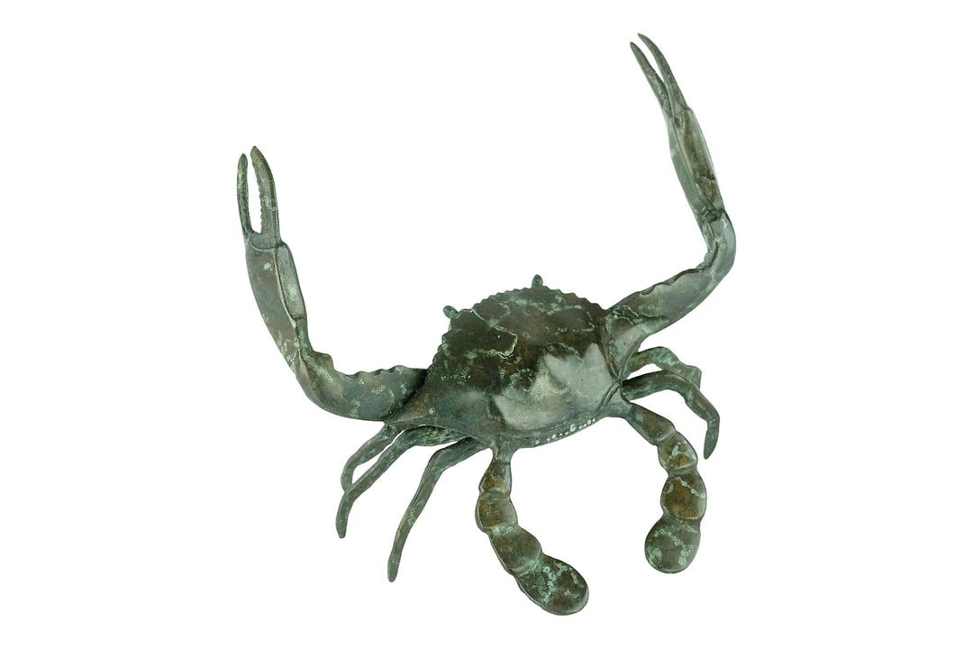 Bronze Crab Sculpture Animal Art Statue Nautical Decor Bronze Crab Statue Crab Lovers Gift Sealife Crab Decoration Bronze Animal Sculpture