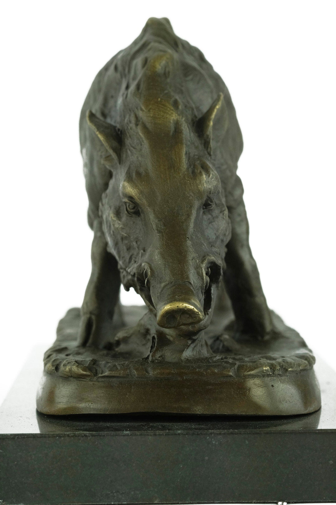 Bronze Wild Boar Sculpture Hunting Decoration Wildlife Sculpture Bronze Wild Boar Statue Hunting Sculpture Animal Art Figurine Wild Boar Art