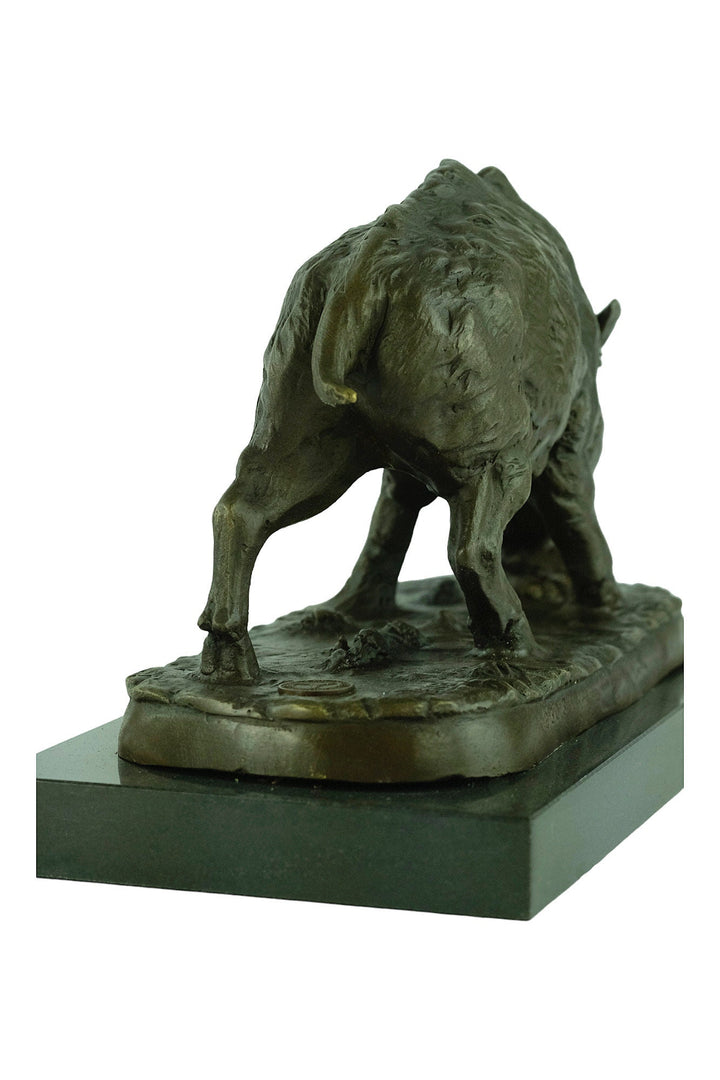 Bronze Wild Boar Sculpture Hunting Decoration Wildlife Sculpture Bronze Wild Boar Statue Hunting Sculpture Animal Art Figurine Wild Boar Art