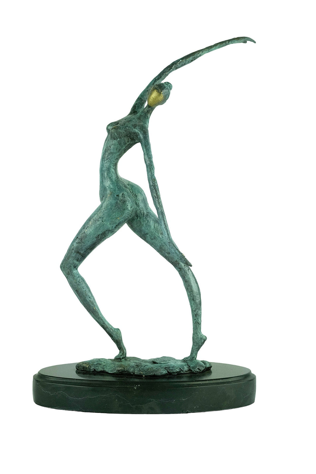 Modern Bronze Sculpture of a Graceful Dancing Female on Marble Base Bronze Milo Sculpture Contemporary Art Statue Modern Female Statue Art