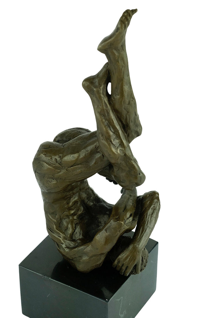 Bronze Male Statue Modern Bronze Male Sculpture Male Nude Art Figurine Masculine Man Sculpture Contemporary Art Statue Nude Male Art Statue