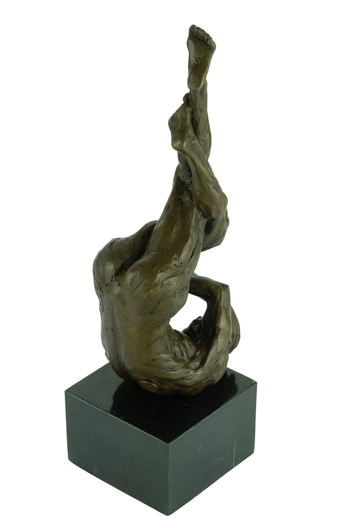 Bronze Male Statue Modern Bronze Male Sculpture Male Nude Art Figurine Masculine Man Sculpture Contemporary Art Statue Nude Male Art Statue