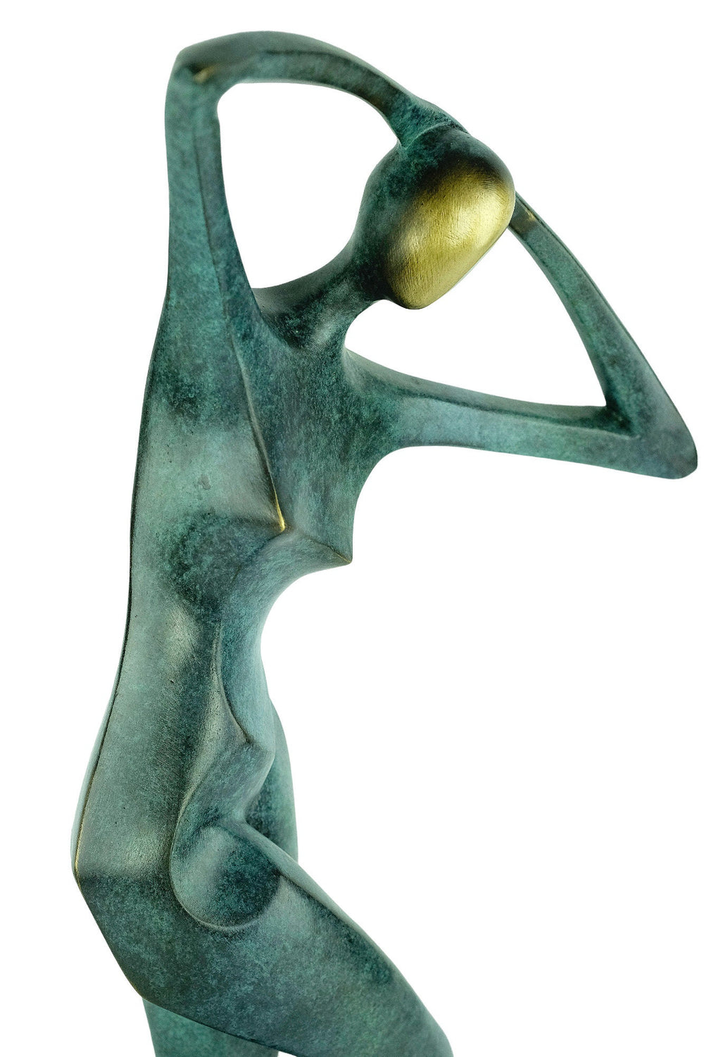 Large Modern Bronze Dancing Female Sculpture Contemporary Art Statue Bronze Dancer Statue Modern Bronze Sculpture Abstract Female Art Statue