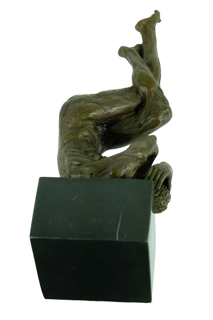 Bronze Male Statue Modern Bronze Male Sculpture Male Nude Art Figurine Masculine Man Sculpture Contemporary Art Statue Nude Male Art Statue