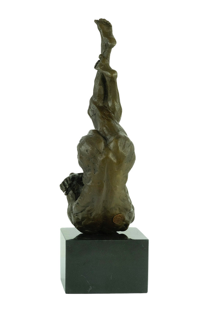 Bronze Male Statue Modern Bronze Male Sculpture Male Nude Art Figurine Masculine Man Sculpture Contemporary Art Statue Nude Male Art Statue