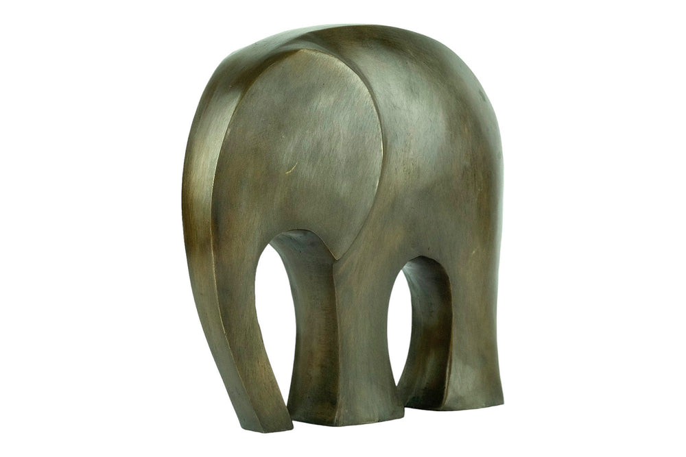 Modern Bronze Elephant Sculpture Animal Art Statue Abstract Elephant Sculpture Bronze Elephant Statue Elephant Lovers Gift Elephant Deco