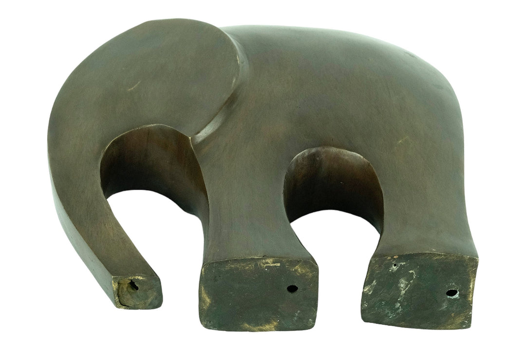 Modern Bronze Elephant Sculpture Animal Art Statue Abstract Elephant Sculpture Bronze Elephant Statue Elephant Lovers Gift Elephant Deco
