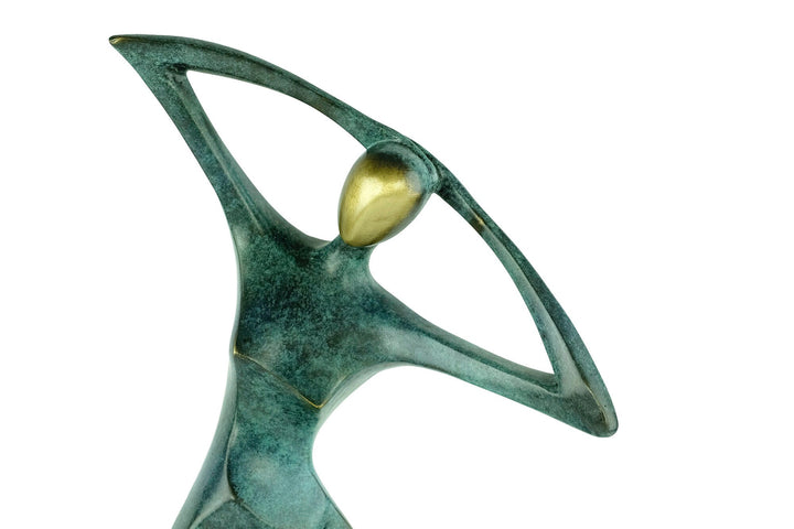 Large Modern Bronze Dancing Female Sculpture Contemporary Art Statue Bronze Dancer Statue Modern Bronze Sculpture Abstract Female Art Statue