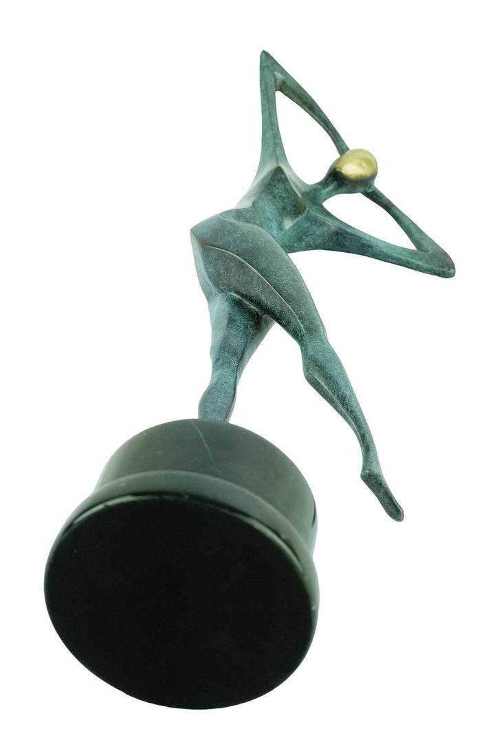 Large Modern Bronze Dancing Female Sculpture Contemporary Art Statue Bronze Dancer Statue Modern Bronze Sculpture Abstract Female Art Statue