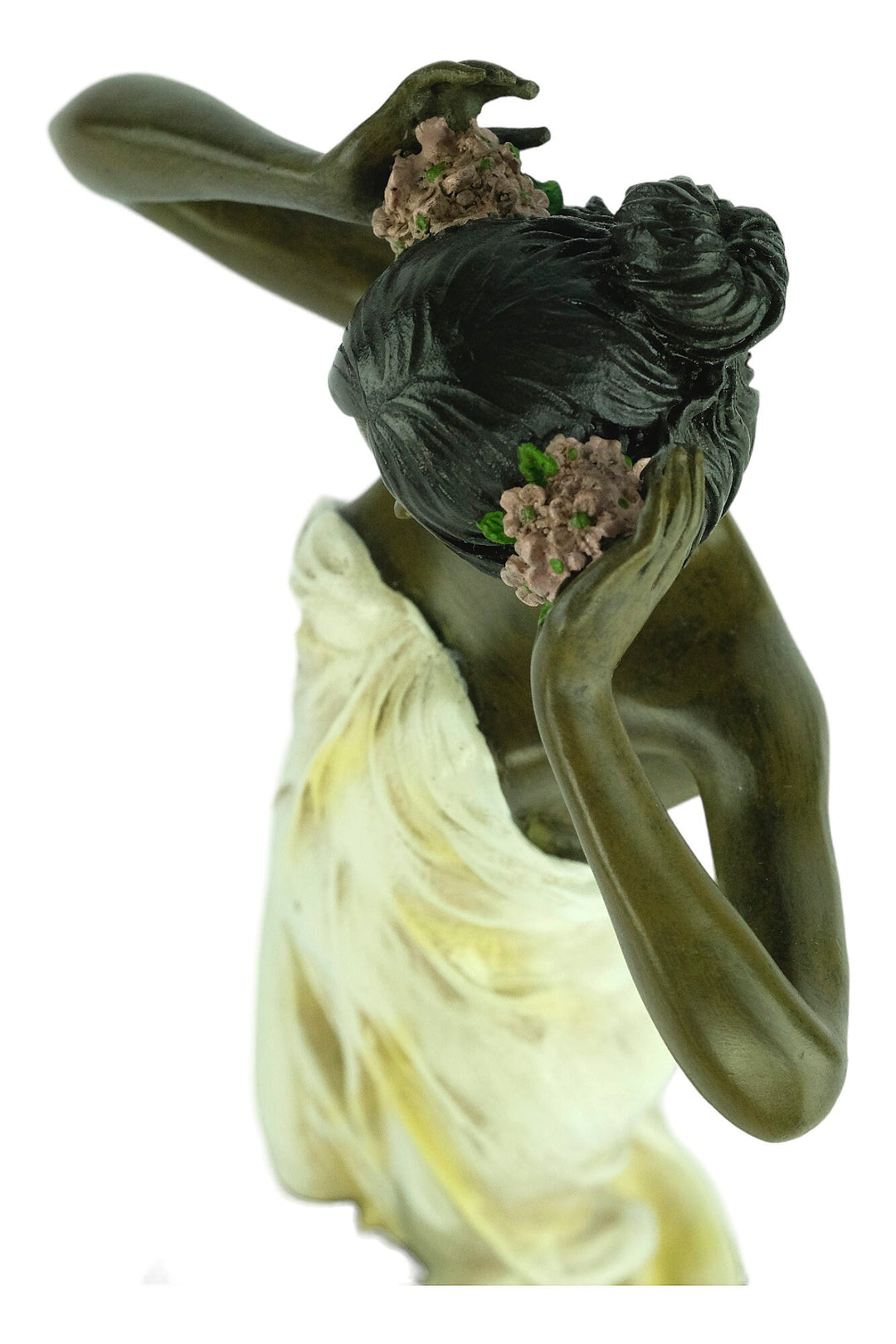 Bronze Nymph Sculpture Painted Bronze Wood Nymph Statue Pittaluga Sculpture Bronze Sculpture in Art Nouveau Style Bronze Female Statue Art