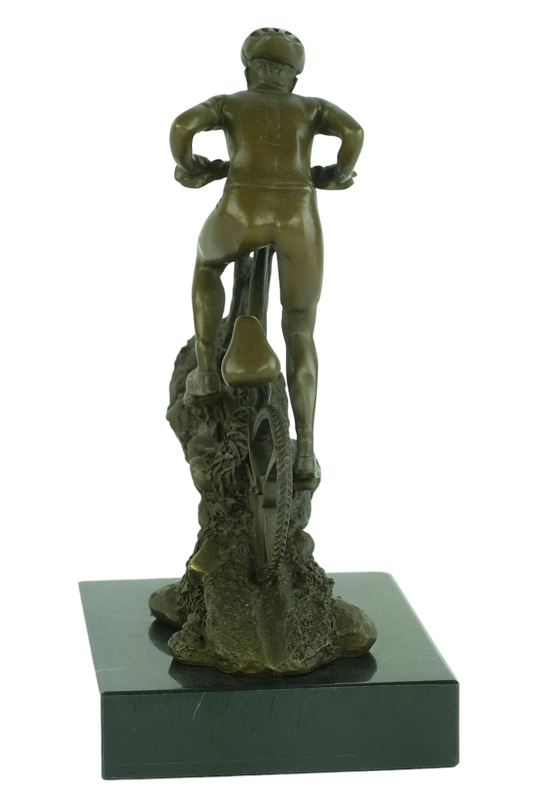 Bronze Mountainbiker Sculpture Outdoor Sports Trophy Bronze Mountainbiker Statue Mountain Biking Gift Biking Lovers Gift Bronze Art Statue