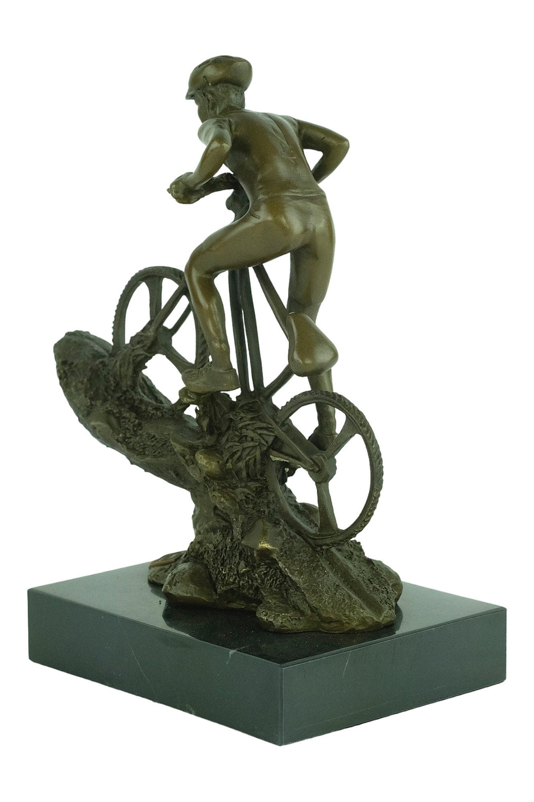 Bronze Mountainbiker Sculpture Outdoor Sports Trophy Bronze Mountainbiker Statue Mountain Biking Gift Biking Lovers Gift Bronze Art Statue