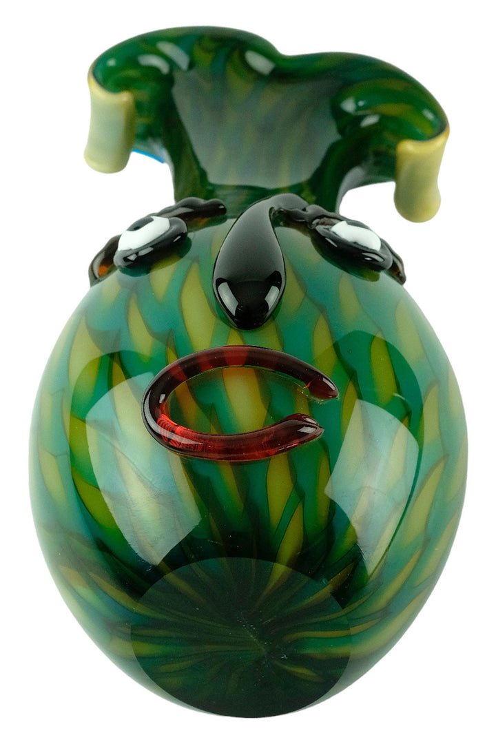 Glass Vase of Female Head in Picasso Style Modern Design Vase in Murano Style Italian Art Flower Holder Unique Vase Decorative Vase Art Work