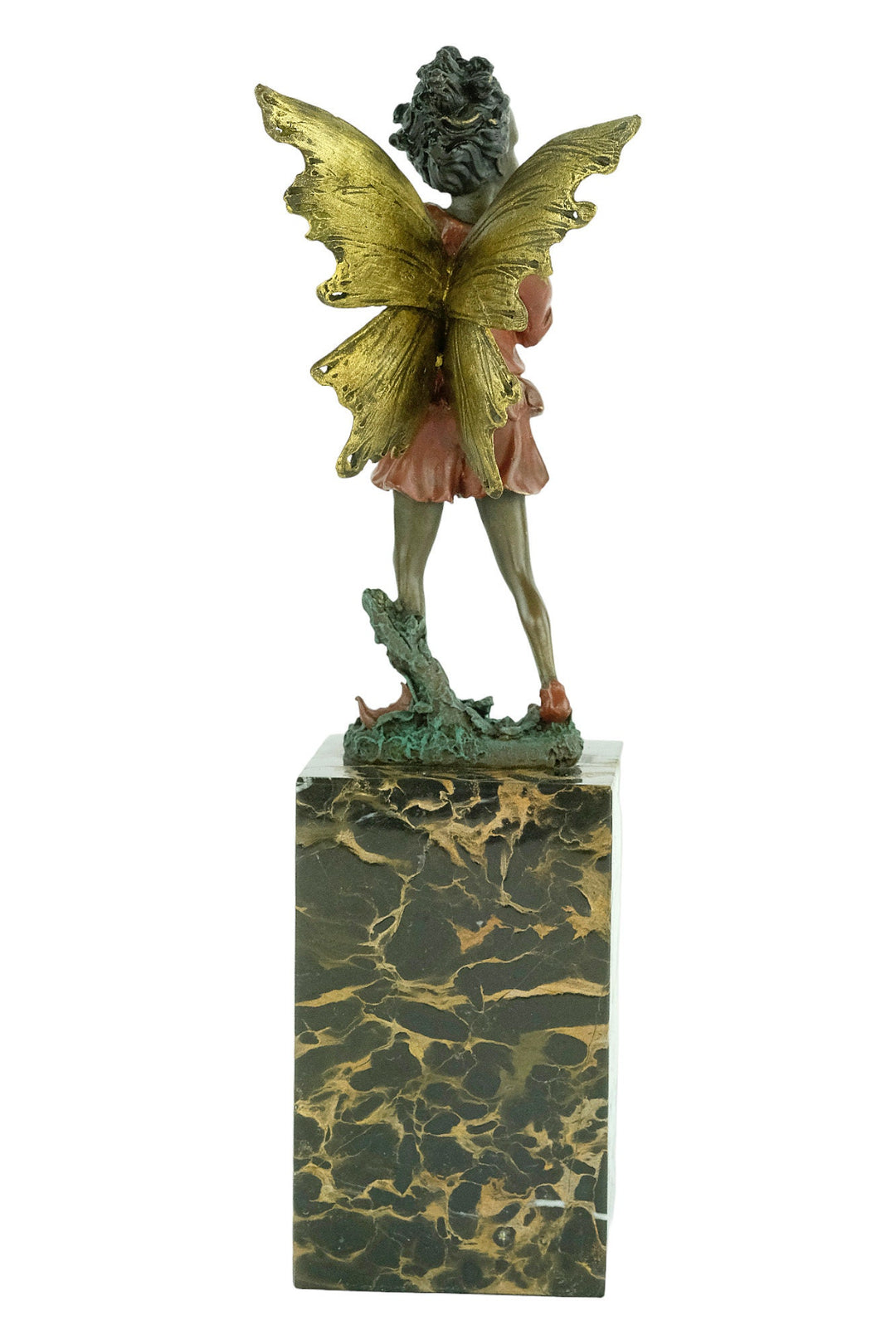Cold Painted Bronze Winged Fairy Sculpture Bronze Milo Figurine Winged Fairy Statue Bronze Art Sculpture Mythology Figurine Winged Nymph Art