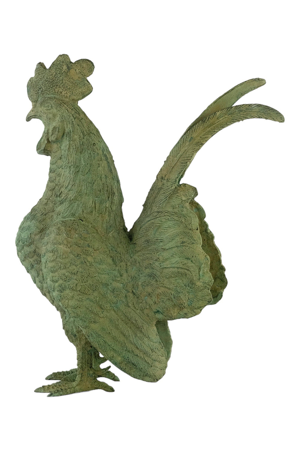 Bronze Rooster Sculpture Animal Art Figurine Outdoor Animal Statue Bronze Rooster Statue Farm Animal Sculpture Bronze Garden Sculpture Art
