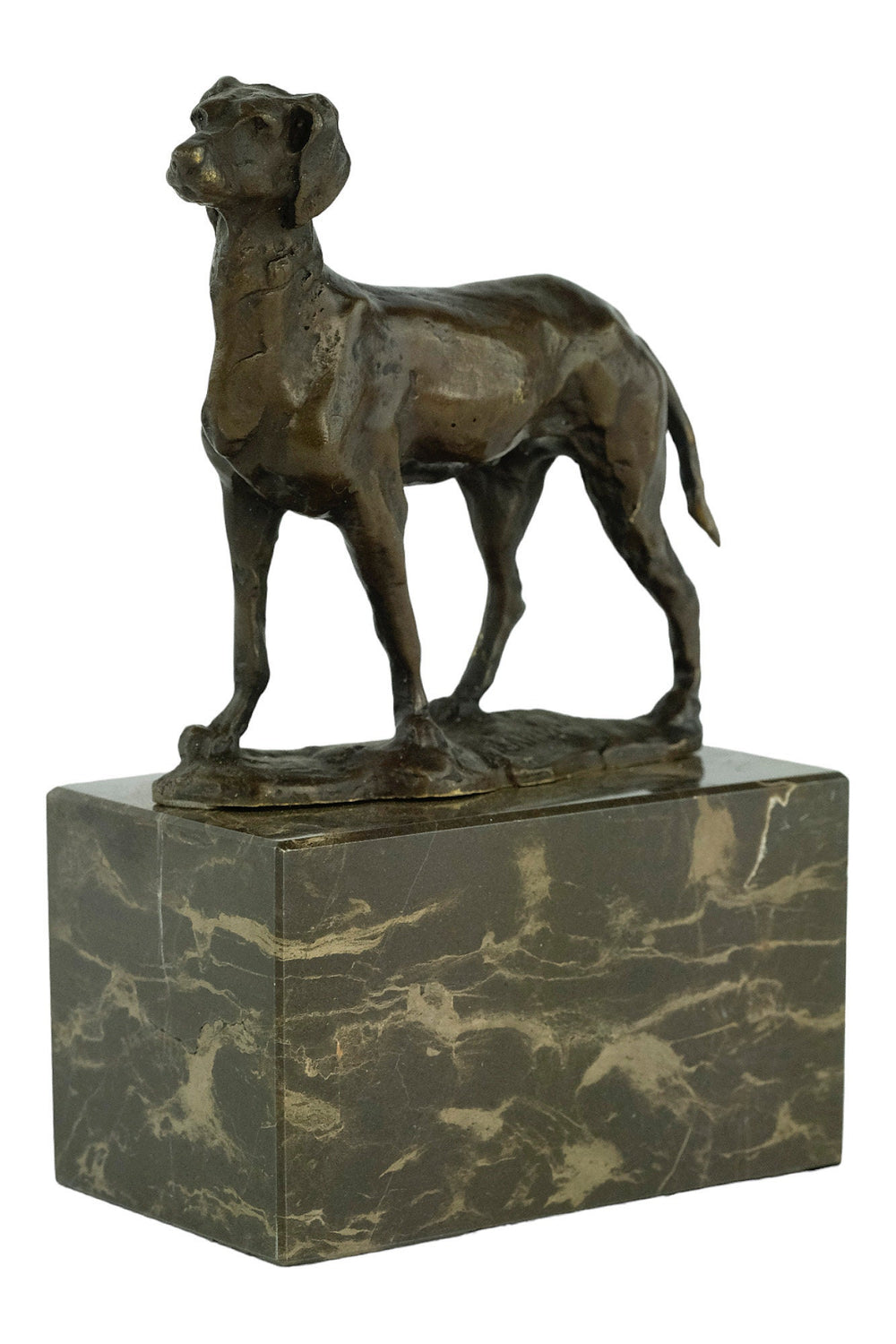 Bronze Greyhound Sculpture Standing Dog Statue Bronze Wildlife Sculpture Bronze Hunting Sculpture Hunting Decoration Dog Lovers Gift Dog Art