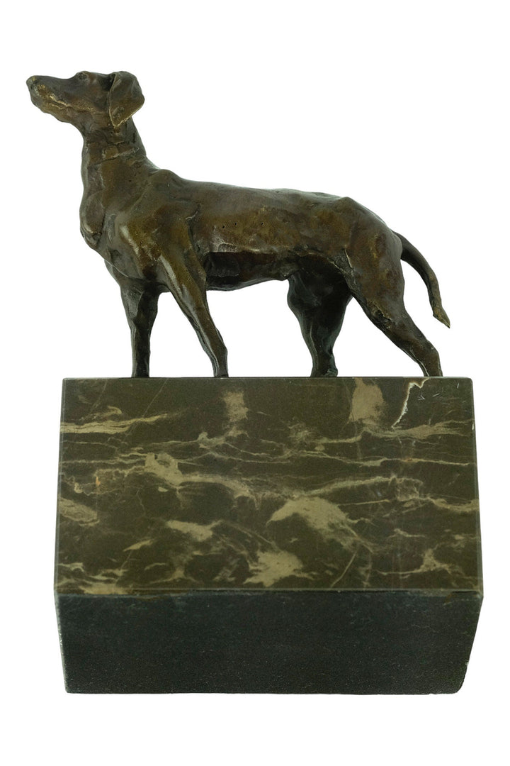 Bronze Greyhound Sculpture Standing Dog Statue Bronze Wildlife Sculpture Bronze Hunting Sculpture Hunting Decoration Dog Lovers Gift Dog Art