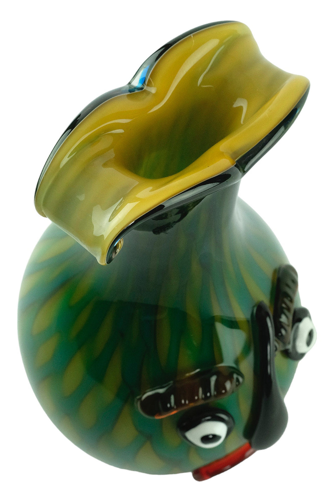 Glass Vase of Female Head in Picasso Style Modern Design Vase in Murano Style Italian Art Flower Holder Unique Vase Decorative Vase Art Work