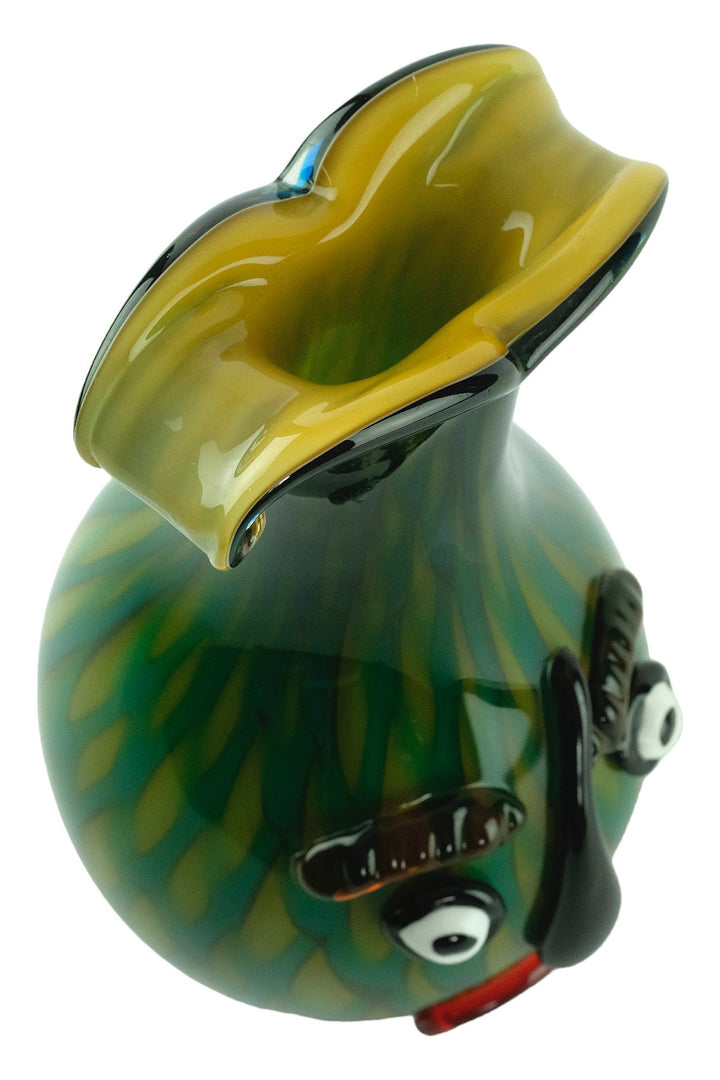 Glass Vase of Female Head in Picasso Style Modern Design Vase in Murano Style Italian Art Flower Holder Unique Vase Decorative Vase Art Work